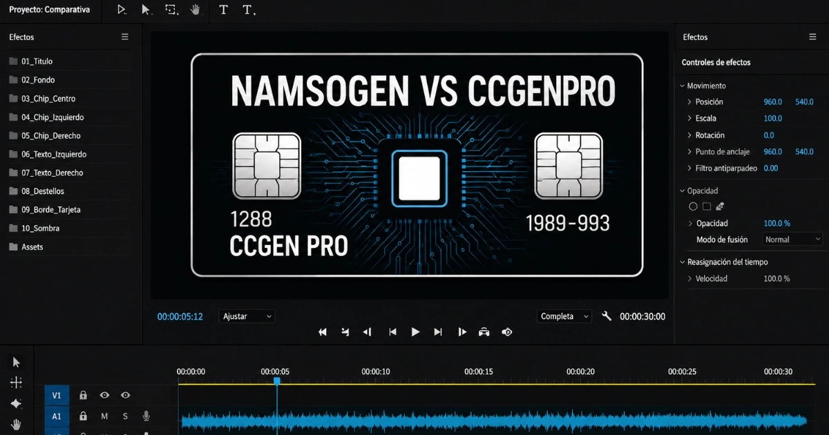 Namso Gen y CC GEN PRO: herramientas para generar datos de prueba